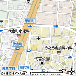 愛知県名古屋市東区代官町2-5周辺の地図