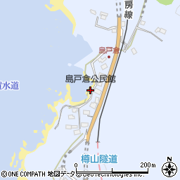 島戸倉公民館周辺の地図