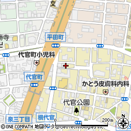 愛知県名古屋市東区代官町2周辺の地図