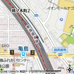 愛知県名古屋市西区則武町周辺の地図