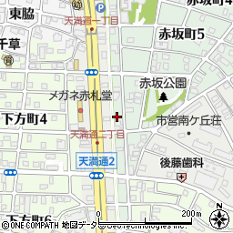 愛知県名古屋市千種区赤坂町6丁目54周辺の地図