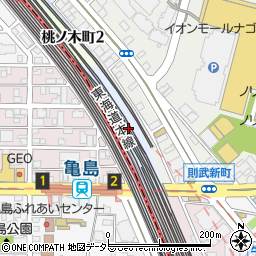 愛知県名古屋市西区則武町周辺の地図