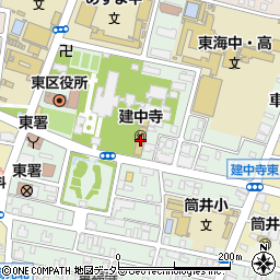 建中寺周辺の地図