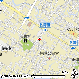 滋賀県東近江市佐野町721-7周辺の地図