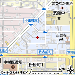 愛知県名古屋市中村区佐古前町周辺の地図
