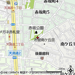 愛知県名古屋市千種区赤坂町6丁目25周辺の地図
