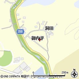愛知県豊田市深見町御内平周辺の地図