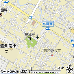 滋賀県東近江市佐野町741-16周辺の地図