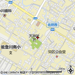 滋賀県東近江市佐野町741-11周辺の地図