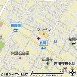 滋賀県東近江市佐野町602-4周辺の地図