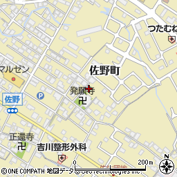 滋賀県東近江市佐野町241周辺の地図