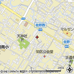 滋賀県東近江市佐野町721-3周辺の地図