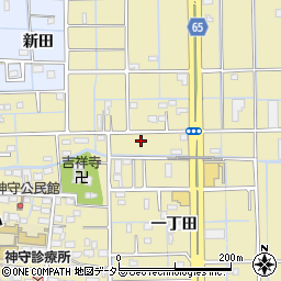 愛知県津島市神守町周辺の地図