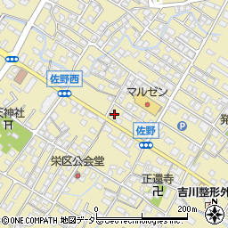 滋賀県東近江市佐野町602-2周辺の地図