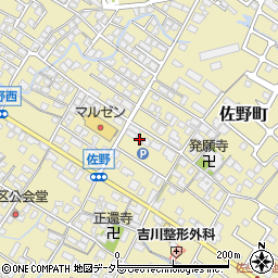 滋賀県東近江市佐野町657周辺の地図