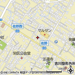 滋賀県東近江市佐野町602-3周辺の地図