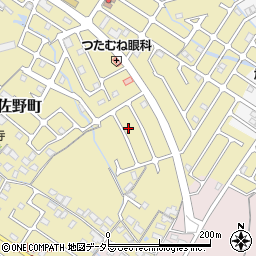 滋賀県東近江市佐野町77-22周辺の地図