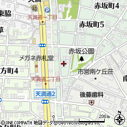 愛知県名古屋市千種区赤坂町6丁目42周辺の地図