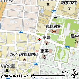 愛知県名古屋市東区代官町9周辺の地図