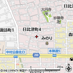 徳田速算塾周辺の地図