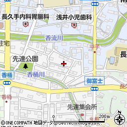 愛知県長久手市先達周辺の地図
