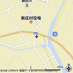 岡山県真庭郡新庄村2008-5周辺の地図