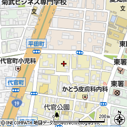愛知県名古屋市東区代官町3周辺の地図