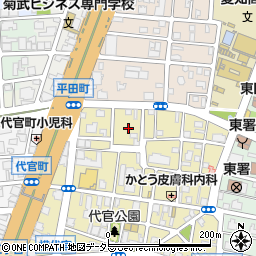 愛知県名古屋市東区代官町3周辺の地図