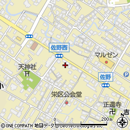 滋賀県東近江市佐野町726-8周辺の地図