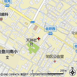 滋賀県東近江市佐野町741-8周辺の地図