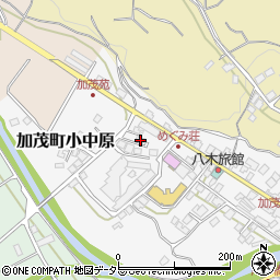 岡山県津山市加茂町小中原120周辺の地図