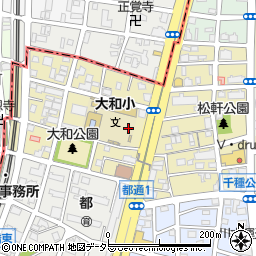 愛知県名古屋市千種区松軒周辺の地図