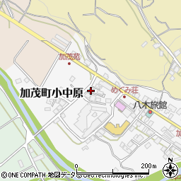 岡山県津山市加茂町小中原119-4周辺の地図