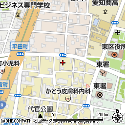愛知県名古屋市東区代官町5-19周辺の地図