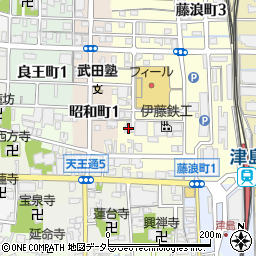 愛知県津島市藤浪町1丁目66周辺の地図