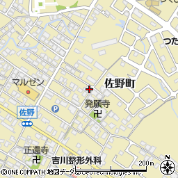 滋賀県東近江市佐野町647-1周辺の地図