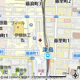 都市再生機構（独立行政法人）中部支社津島団地管理サービス事務所周辺の地図