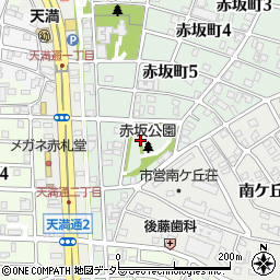 赤坂公園トイレ周辺の地図
