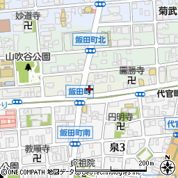 愛知県名古屋市東区飯田町34周辺の地図