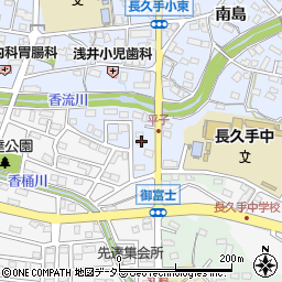 愛知県長久手市岩作平子115-1周辺の地図