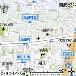 愛知県名古屋市東区飯田町38周辺の地図