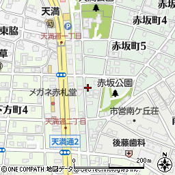愛知県名古屋市千種区赤坂町6丁目45周辺の地図