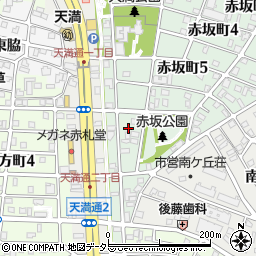 愛知県名古屋市千種区赤坂町6丁目45-3周辺の地図
