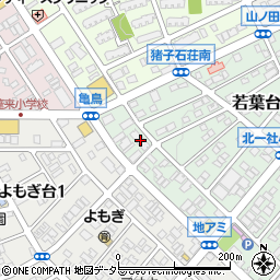 愛知県名古屋市名東区若葉台107周辺の地図