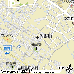 滋賀県東近江市佐野町245周辺の地図