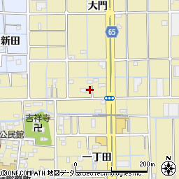 愛知県津島市神守町東浦周辺の地図