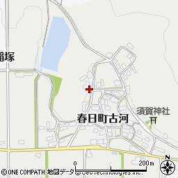 兵庫県丹波市春日町古河周辺の地図