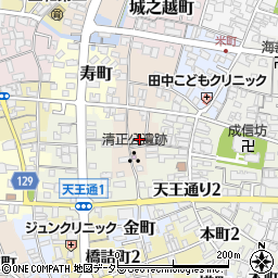 愛知県津島市上河原町周辺の地図