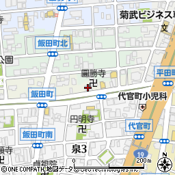 愛知県名古屋市東区飯田町46周辺の地図