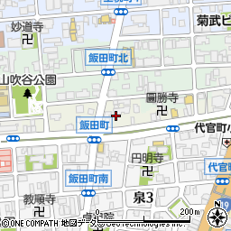 愛知県名古屋市東区飯田町周辺の地図
